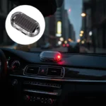 Solar powered flashing alarm light, set of 2